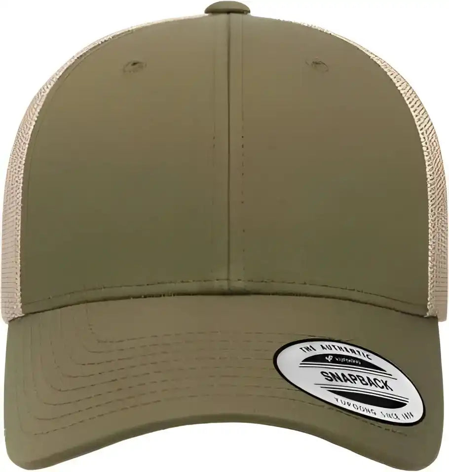 Flexfit 6601 Elite Cap Moss Green Khaki / one Size Fits Most