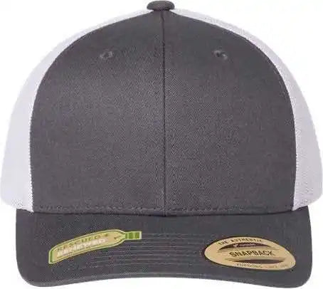 Flexfit 6606r Sustainable Retro Trucker Cap Charcoal White Dark Gray / one Size Fits Most