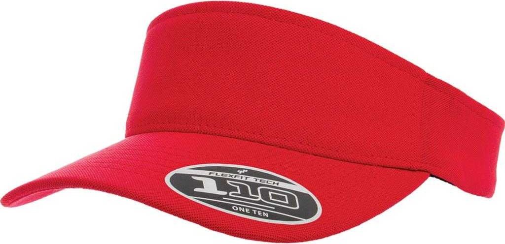 Flexfit 8110 110 Comfort Fit Visor - Red - 6 7/8’’ - 7 1/2’’