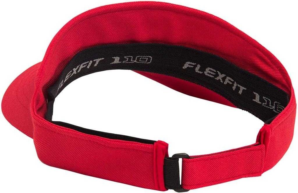 Flexfit 8110 110 Comfort Fit Visor - Red - 6 7/8’’ - 7 1/2’’