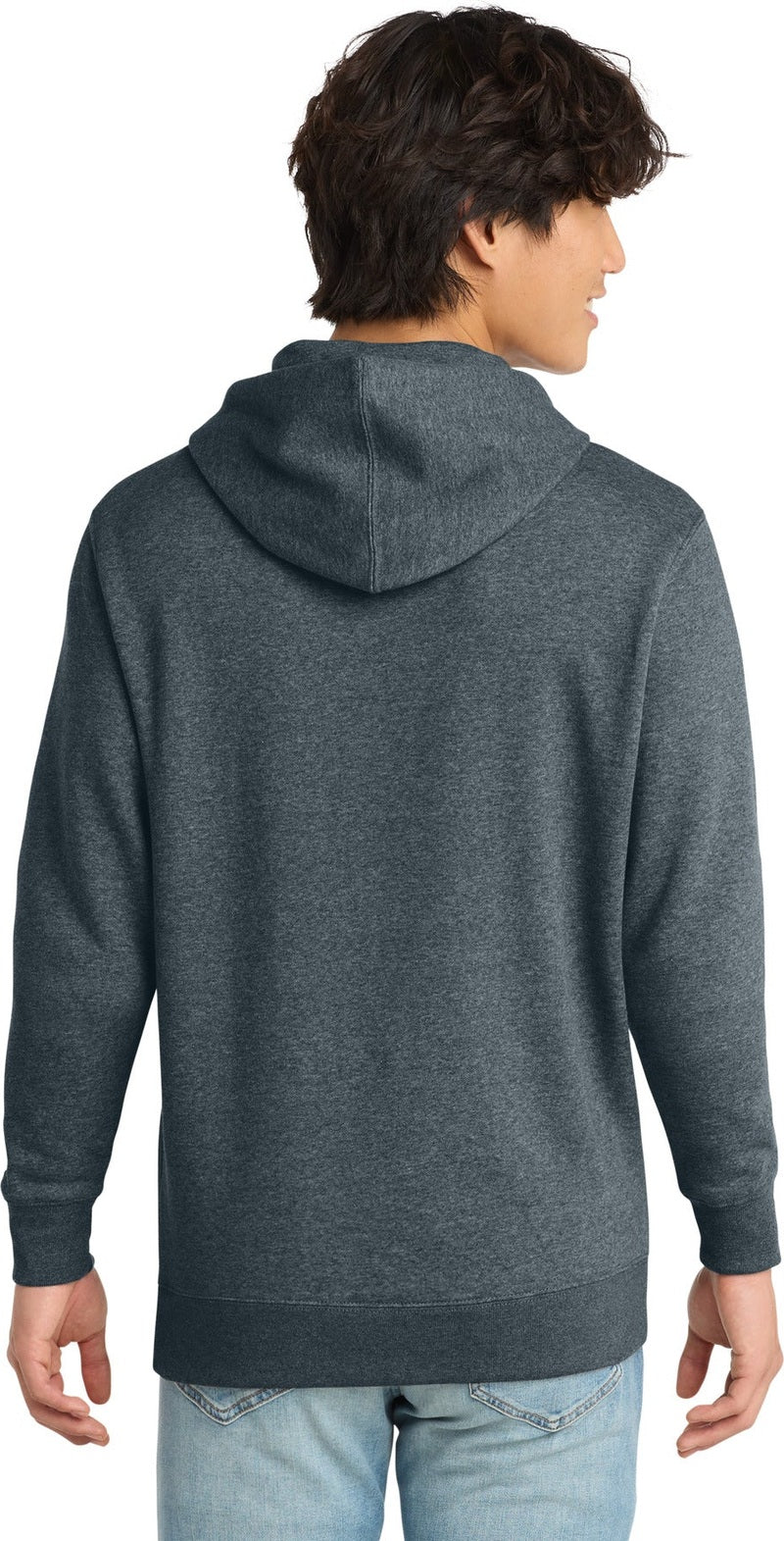 FlntBluHtr District V.I.T. Fleece Hoodie DT6100