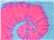 Flo Blue/ Pink Tie-Dyed Long Sleeve T-Shirt - 2000  grouped