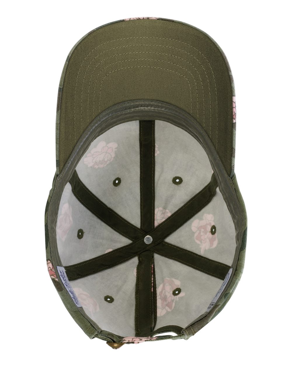 Floral Camo Women's Garment-Washed Fashion Print Cap - HATTIE