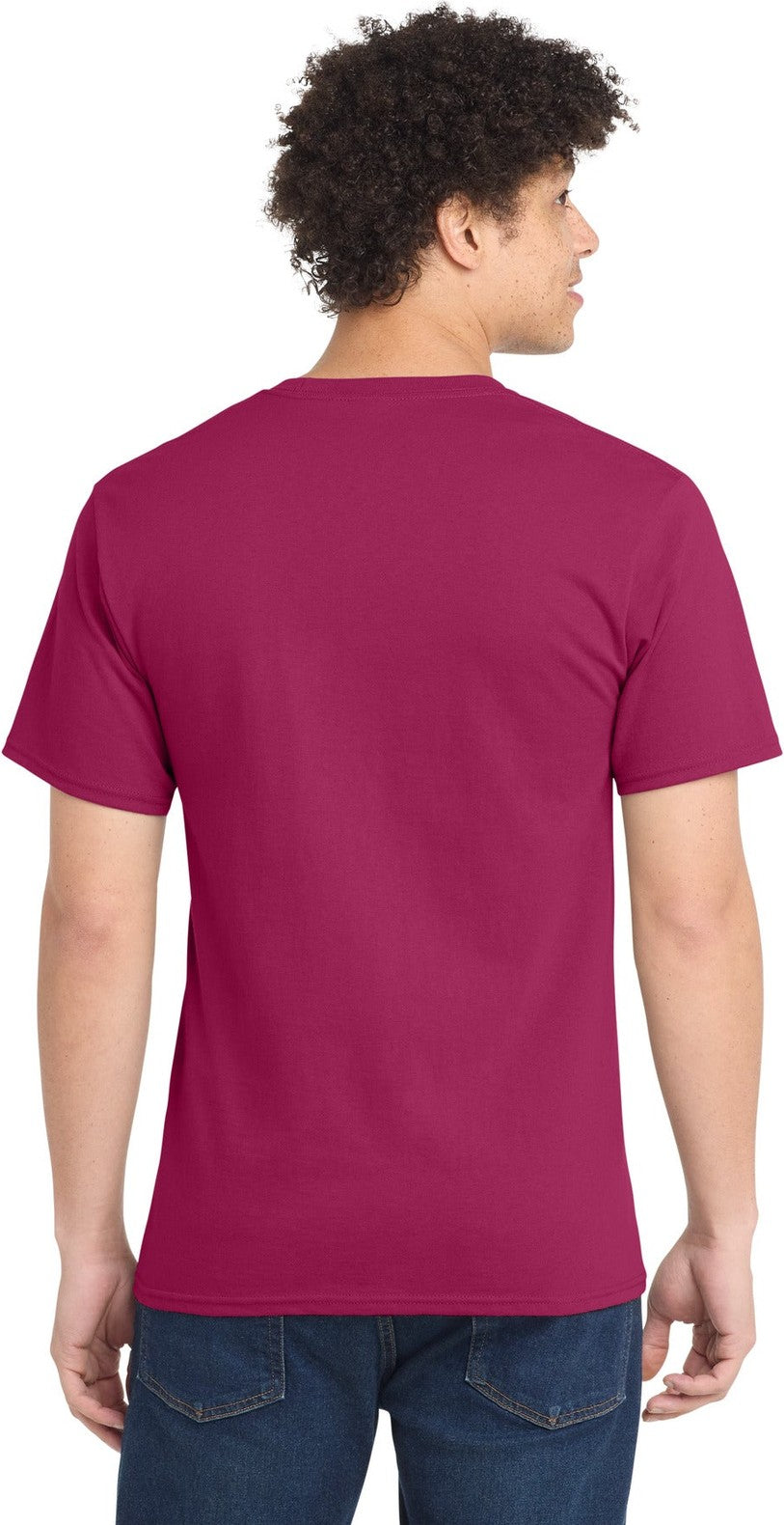 FlushPink Port & Co Essential Tee. PC61