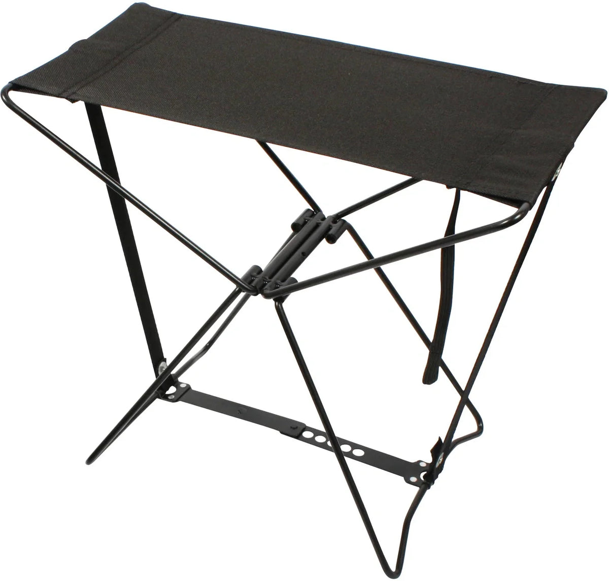 Folding Camp Stool - Black