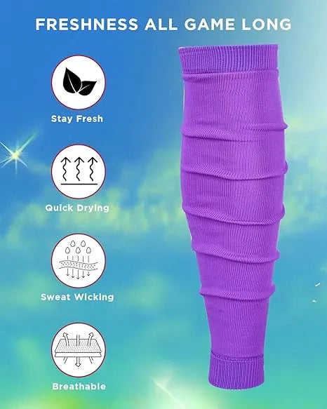 Football Leg Sleeves Men’s & Boys (1 Pair) Purple