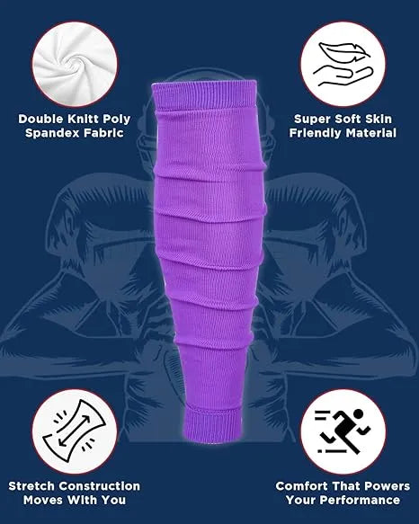 Football Leg Sleeves Men’s & Boys (1 Pair) Purple