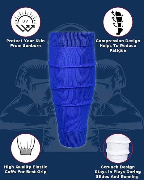 Football Leg Sleeves Men’s & Boys (1 Pair) Royal Blue