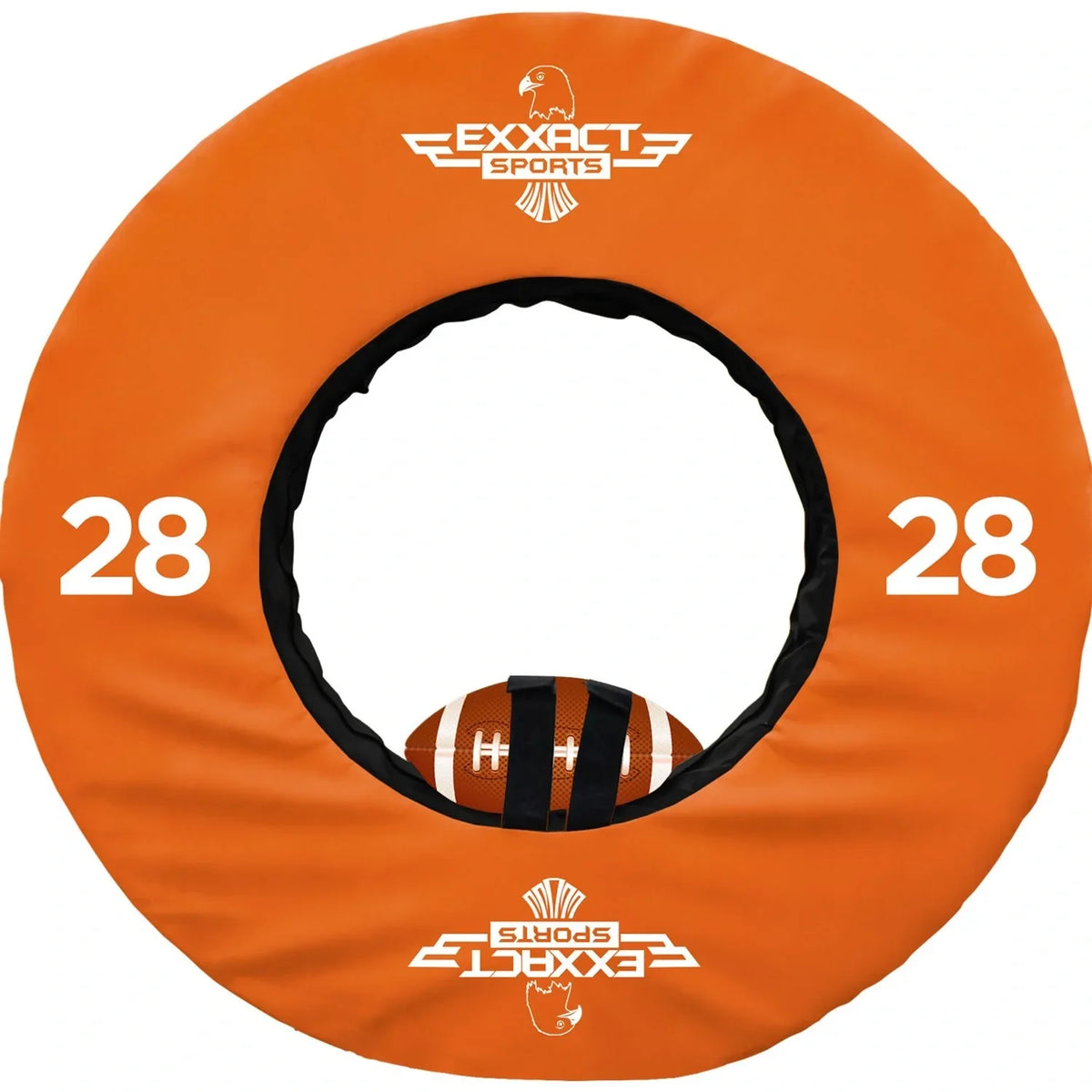 Football Tackle Wheel Dummies with Straps - 28 Inches - Orange