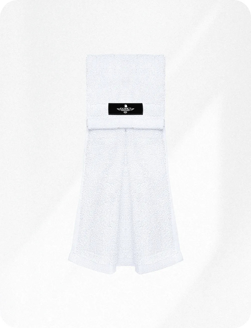 Football Towel with Hook & Loop Fastener to Clean Hands Visor and Gloves (white) - White