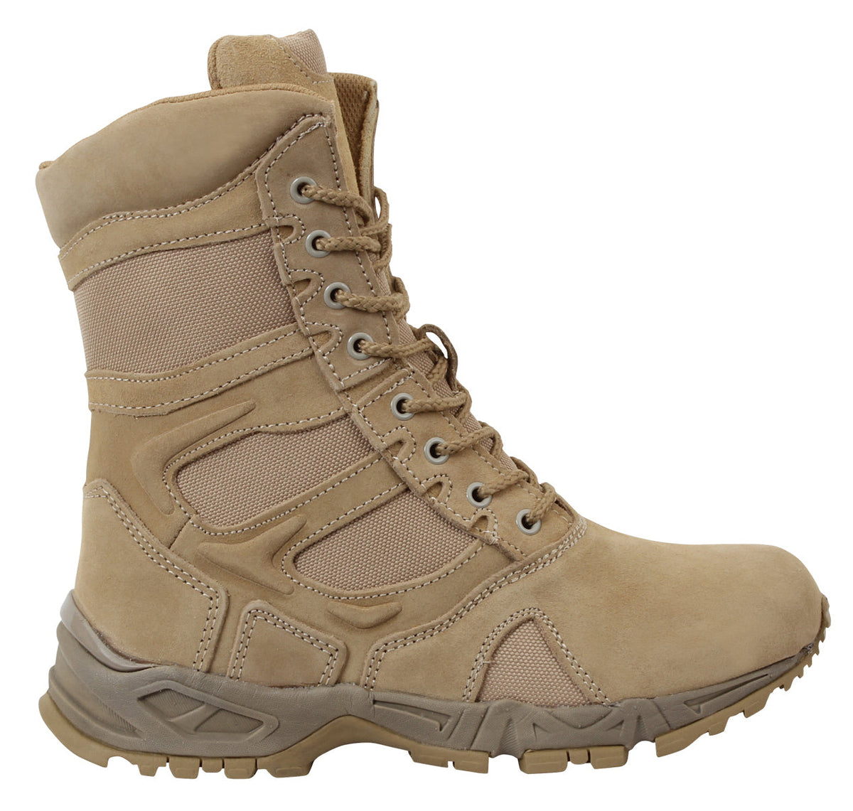 Forced Entry Deployment Boots with Side Zipper - 8 Inch