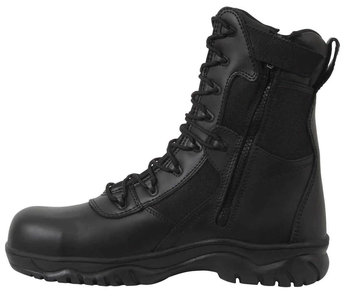 Forced Entry Tactical Boot with Side Zipper & Composite Toe - 8 Inch