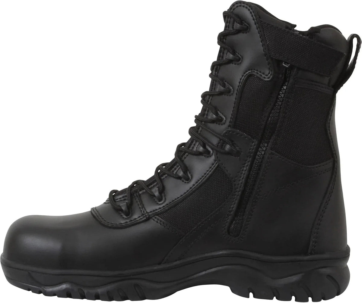 Forced Entry Tactical Boot with Side Zipper & Composite Toe - 8 Inch