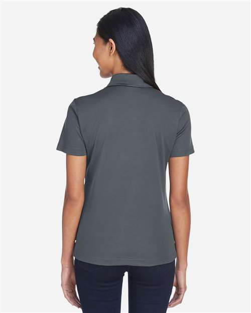 Forest/ Carbon Women's Balance Colorblock Performance Piqué Polo - CE101W