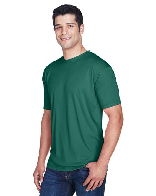 Forest Green Men&#39;s Cool &amp; Dry Sport Performance Interlock T-Shirt - 8420