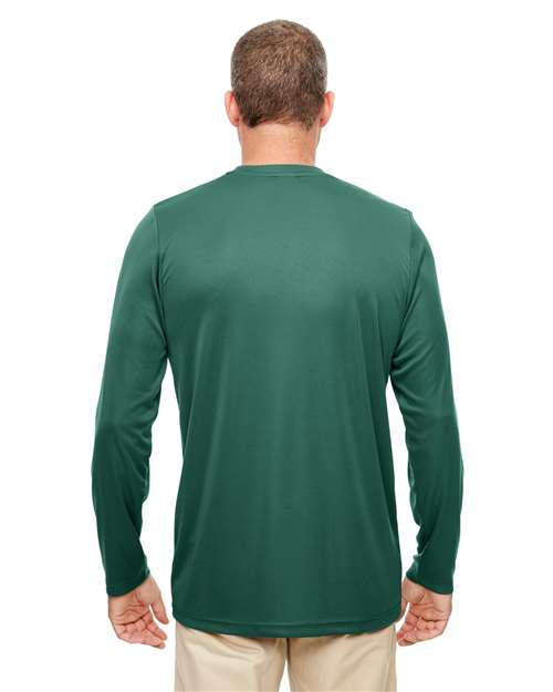 Forest Green Men&#39;s Cool &amp; Dry Sport Performance Long Sleeve T-Shirt - 8622