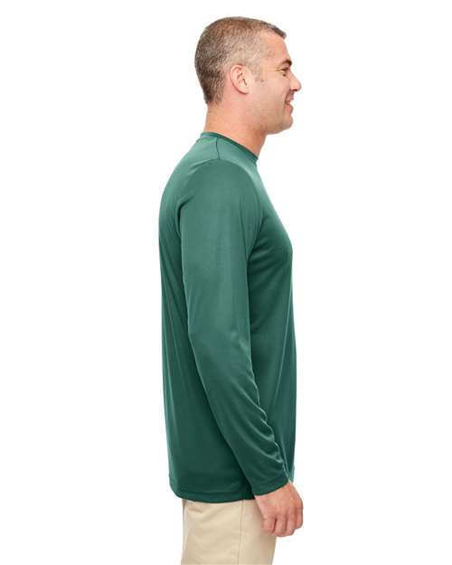 Forest Green Men&#39;s Cool &amp; Dry Sport Performance Long Sleeve T-Shirt - 8622