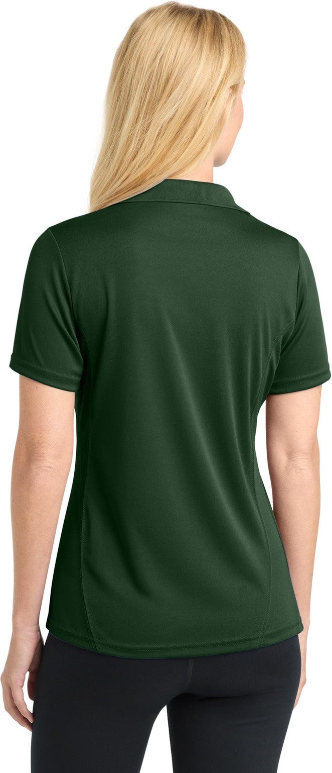 Forest Green Sport-Tek Women's Dry Zone Raglan Accent Polo. L475