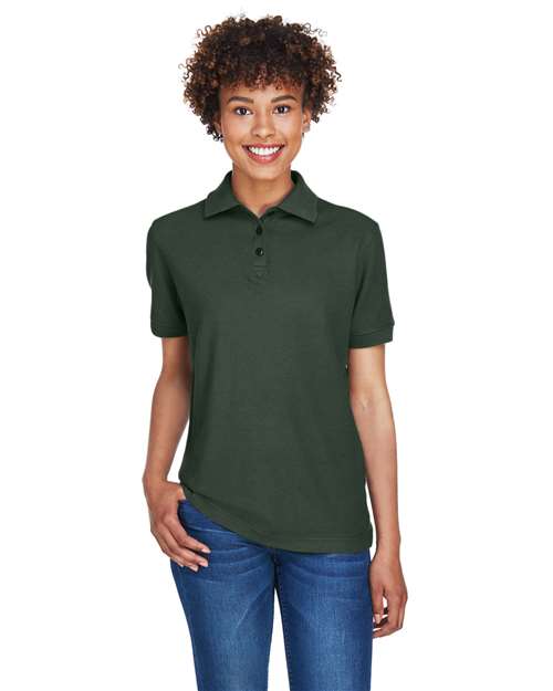 Forest Green Women's Whisper Pique Polo - 8541