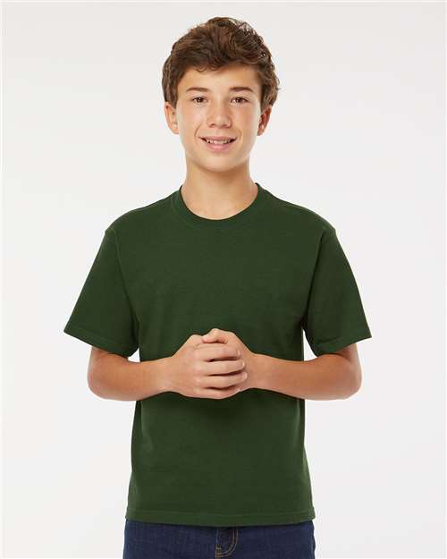 Forest Green Youth Gold Soft Touch T-Shirt - 4850