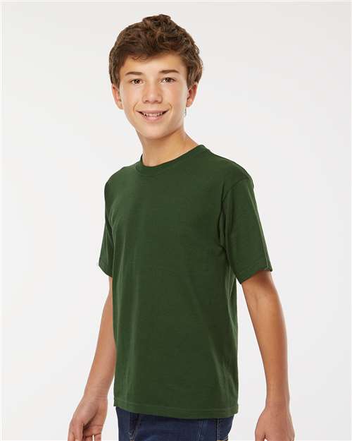 Forest Green Youth Gold Soft Touch T-Shirt - 4850