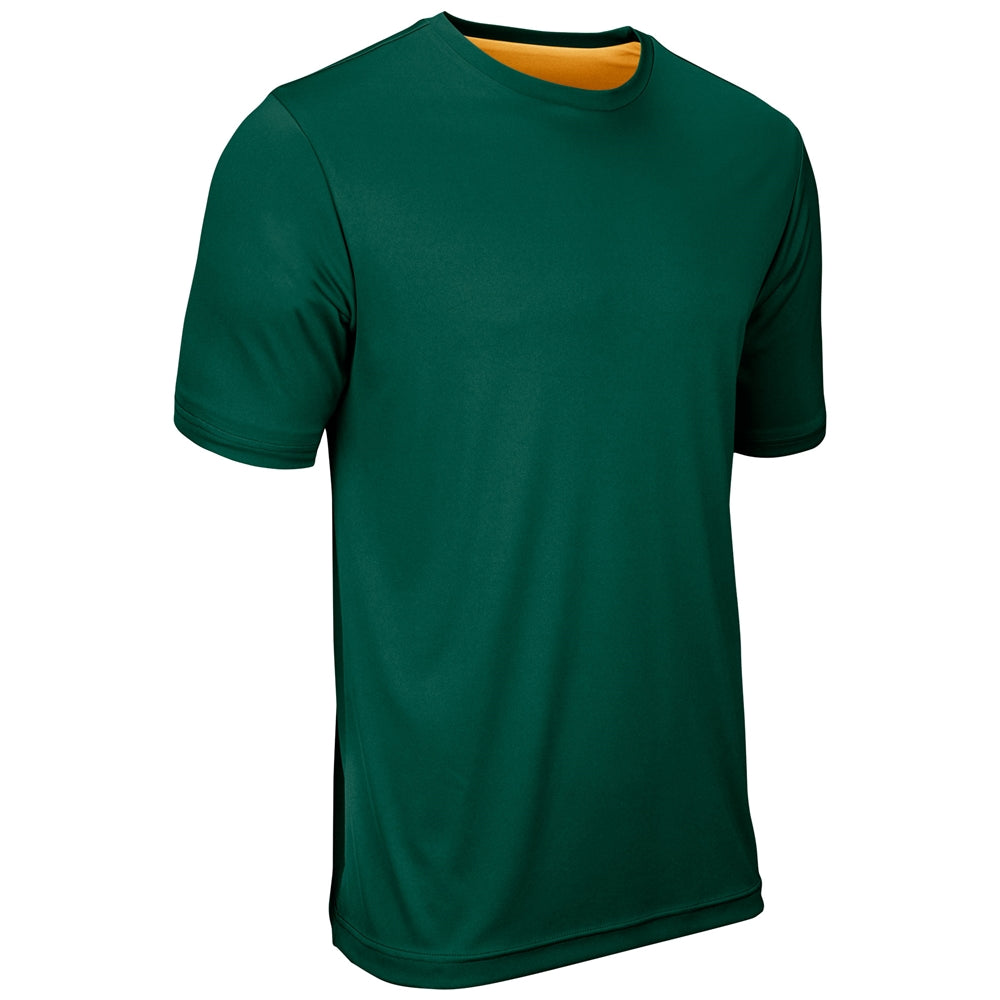 FOREST GREEN,GOLD Double Stock Reversible Tee