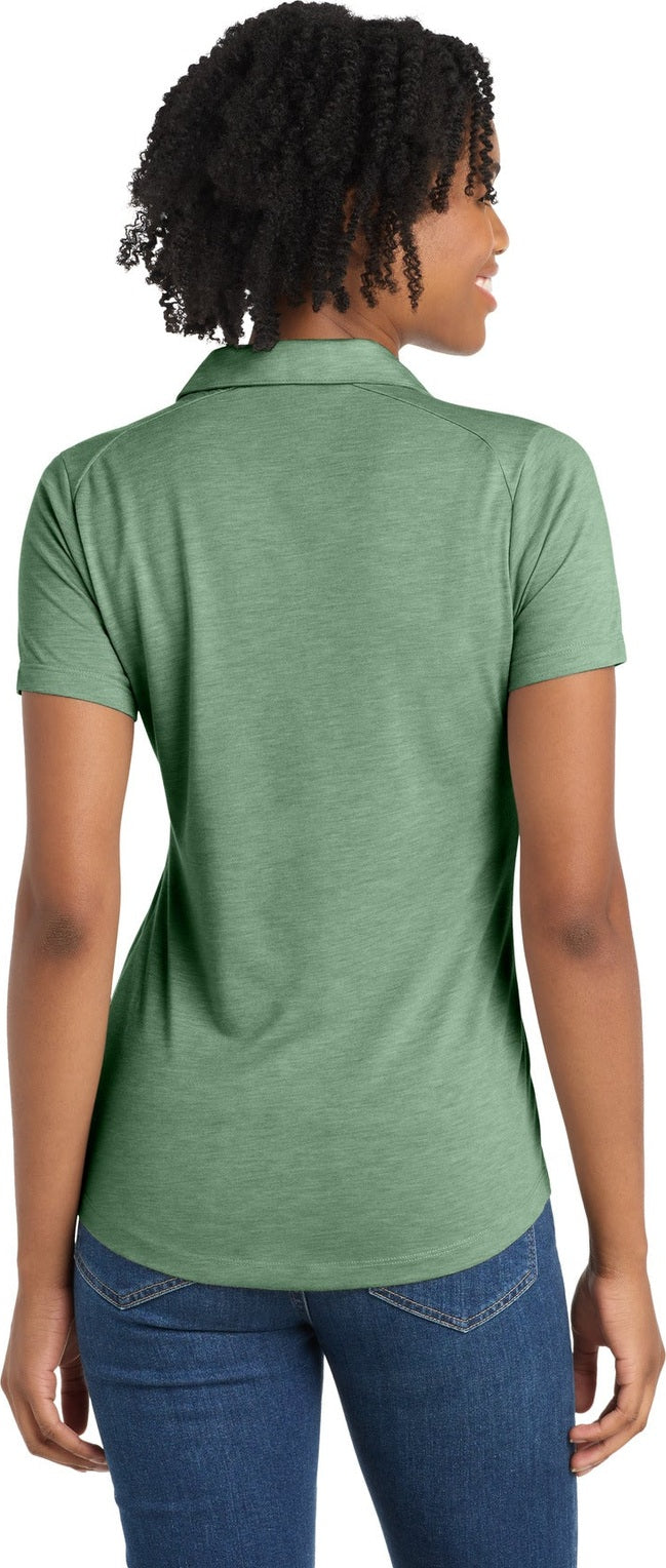 Forest Grn Hth Sport-Tek Women's PosiCharge Tri-Blend Wicking Polo. LST405