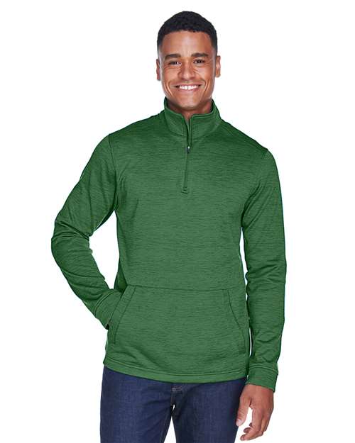 Forest Heather Men's Newbury Mélange Fleece Quarter-Zip Pullover - DG798