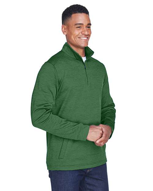 Forest Heather Men's Newbury Mélange Fleece Quarter-Zip Pullover - DG798
