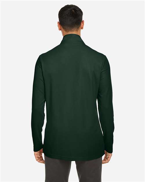 Forest Men&#39;s Fusion ChromaSoft™ Pique Quarter-Zip Pullover - CE405