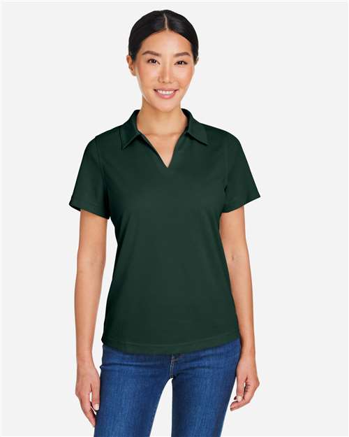 Left View of Forest Women's Market Snag Protect Mesh Polo - CE104W