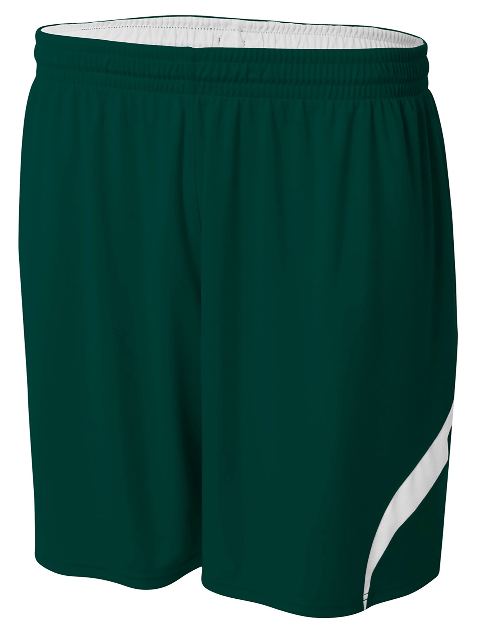 FOREST/WHITE A4 6" Youth Double Double Rweversible Short  grouped