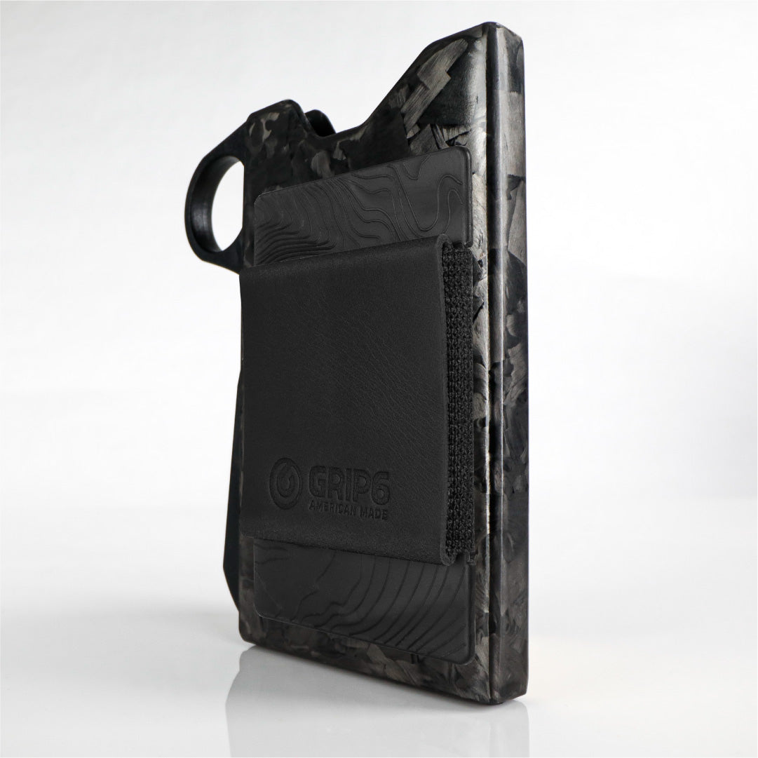 Forged Carbon Fiber Wallet - Loop / Black Money Band