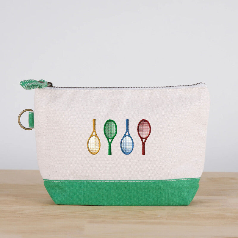 Four Racquets Canvas Accessories Bag (green) - Grn / Os