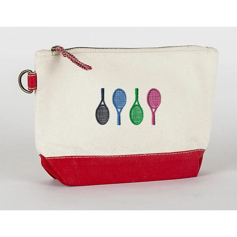 Four Racquets Canvas Accessories Bag - Red / Os
