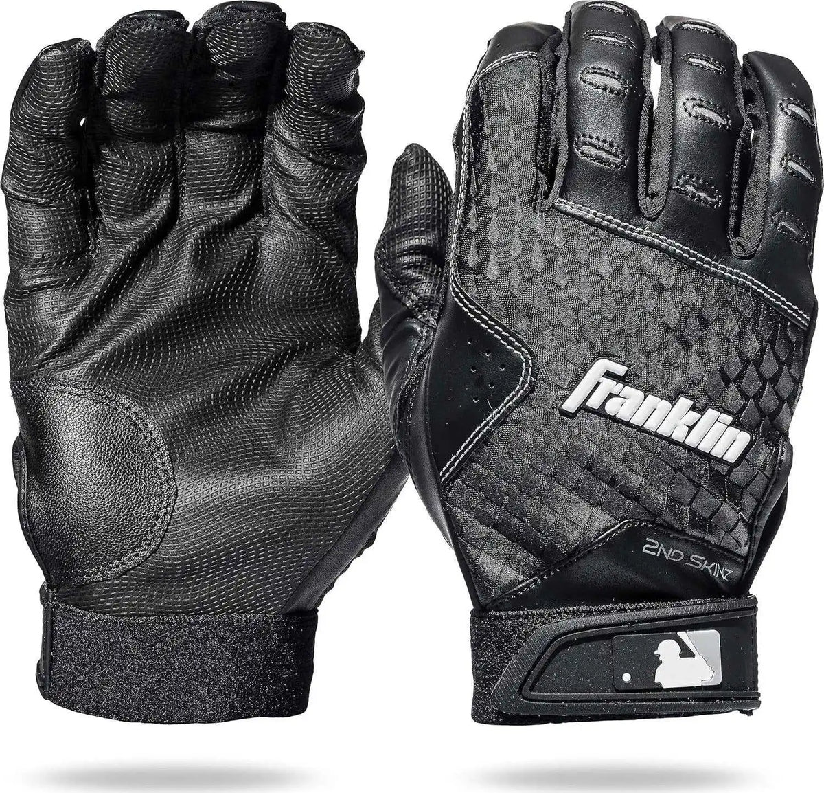 Franklin 2nd-skinz Adult Batting Gloves - Black