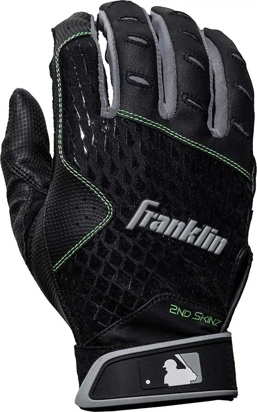 Franklin 2nd-skinz Youth Batting Gloves - Black