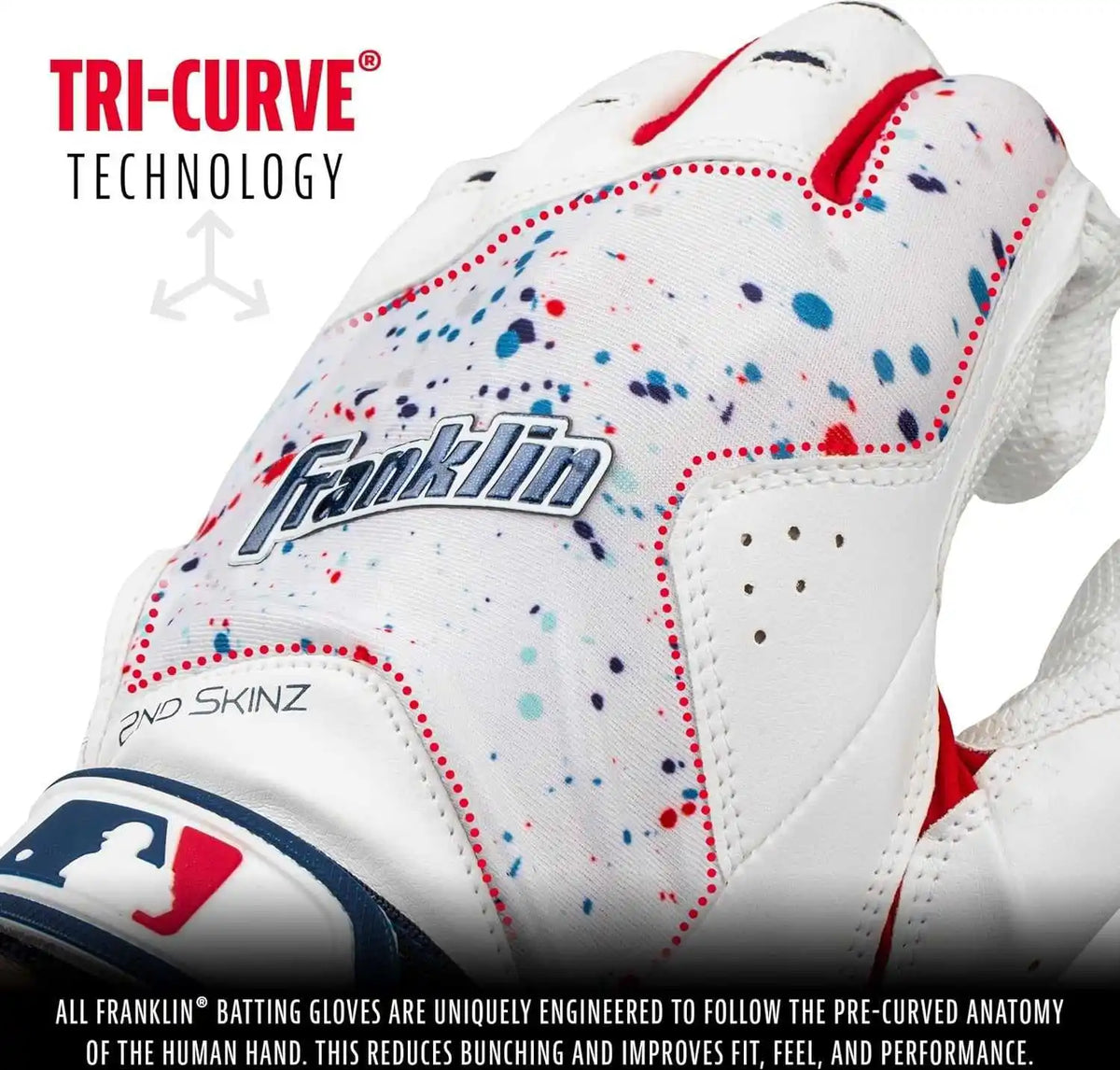 Franklin 2nd-skinz Youth Batting Gloves - Usa