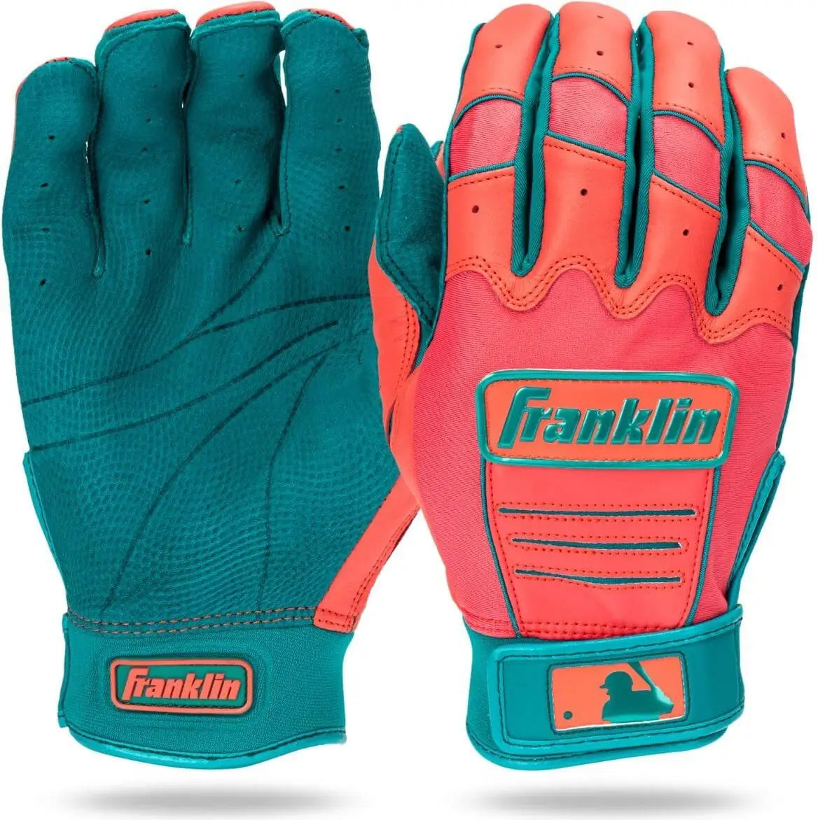Franklin Adult Cfx Pro Batting Gloves - Teal Coral