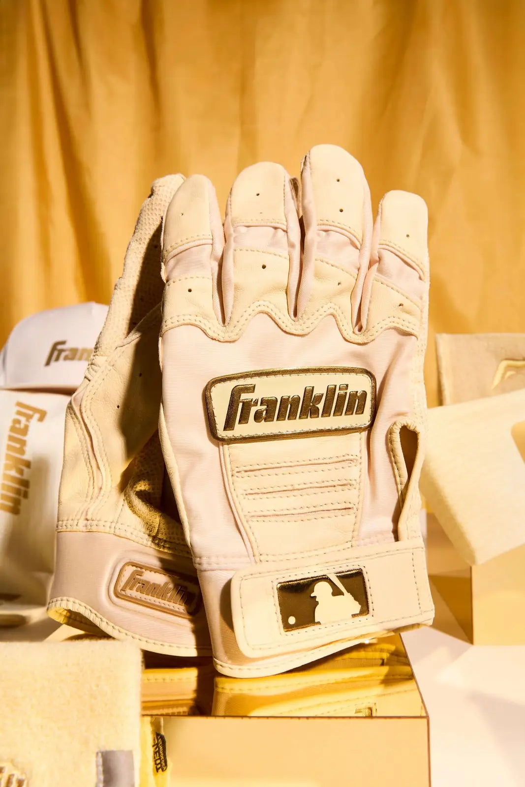Franklin Adult Cfx Pro Batting Gloves - Vanilla Gold