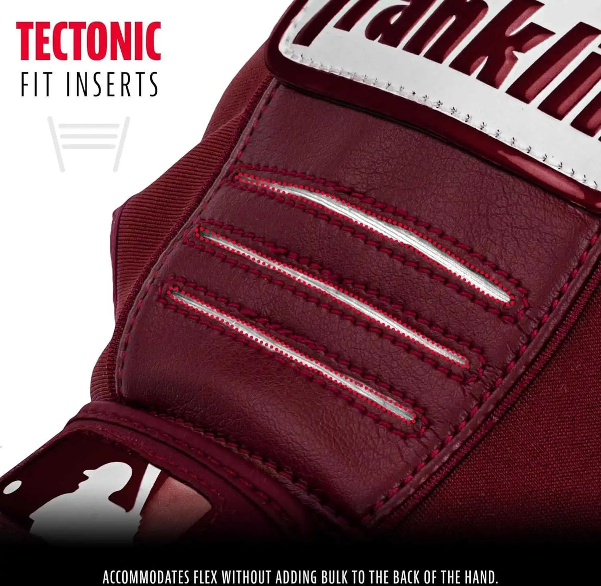 Franklin Cfx Pro Hi-lite Batting Gloves - Burgandy
