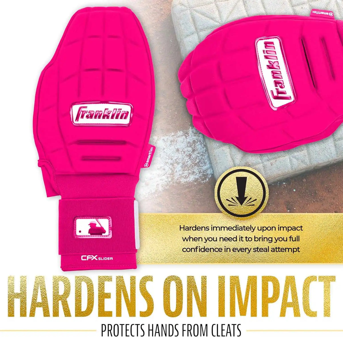 Franklin Cfx Prt Protective Sliding Mitt - Optic Pink