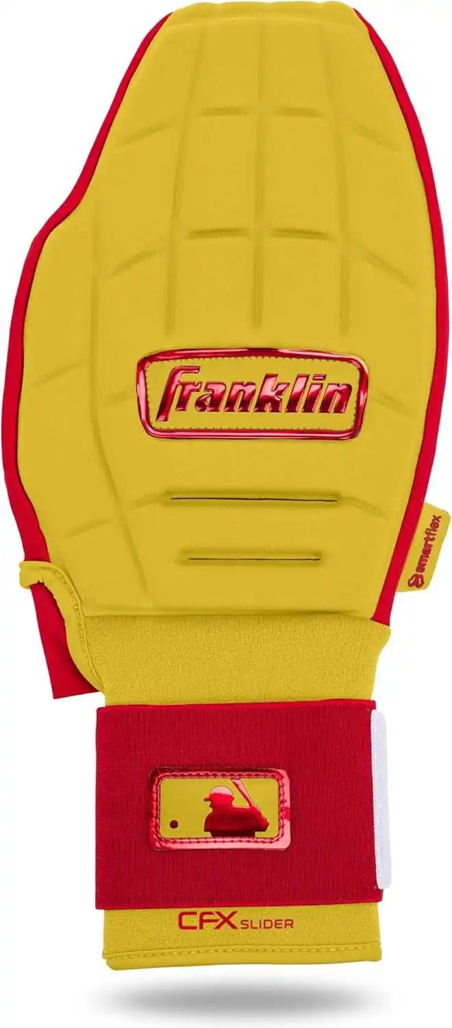 Franklin Cfx Prt Protective Sliding Mitt - Yellow Red