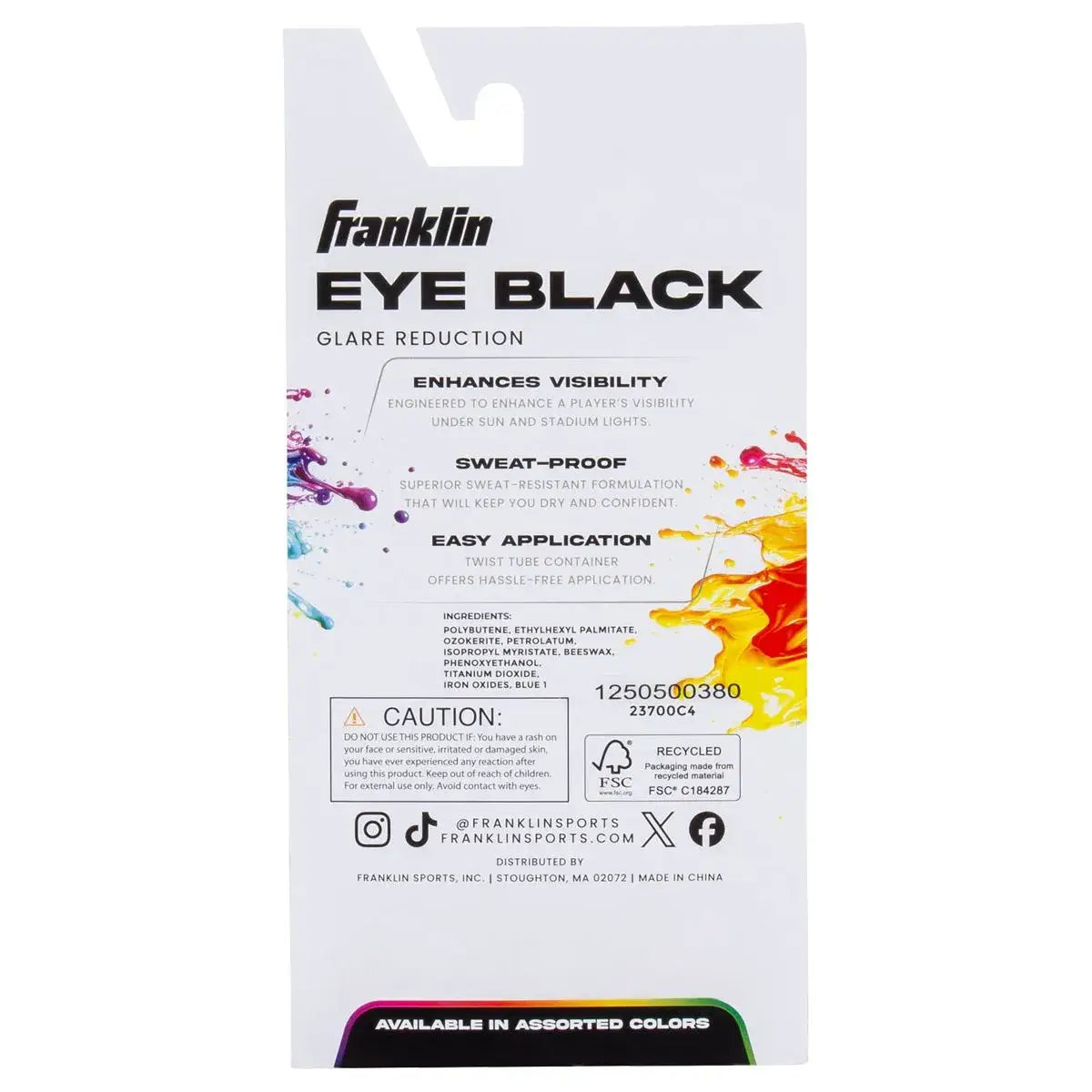 Franklin Colored Eye Black 23700 - Midnight Chrome