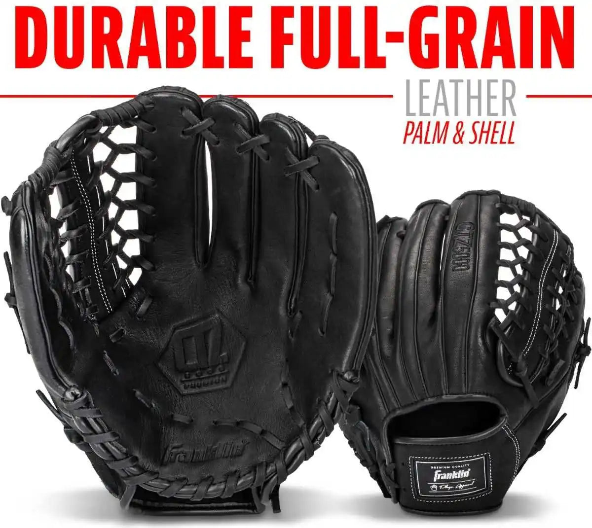 Franklin Ctz5000 12.75’’ Utility Glove - Black Chrome - Right