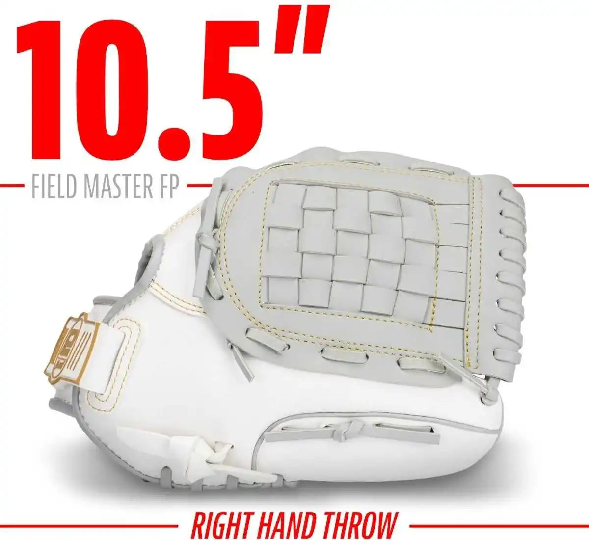 Franklin Field Master 10.50’’ Fastpitch Utility Glove - White Gray - Right