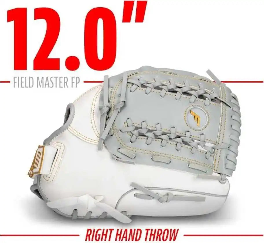 Franklin Field Master 12.00’’ Fastpitch Utility Glove - White Gray