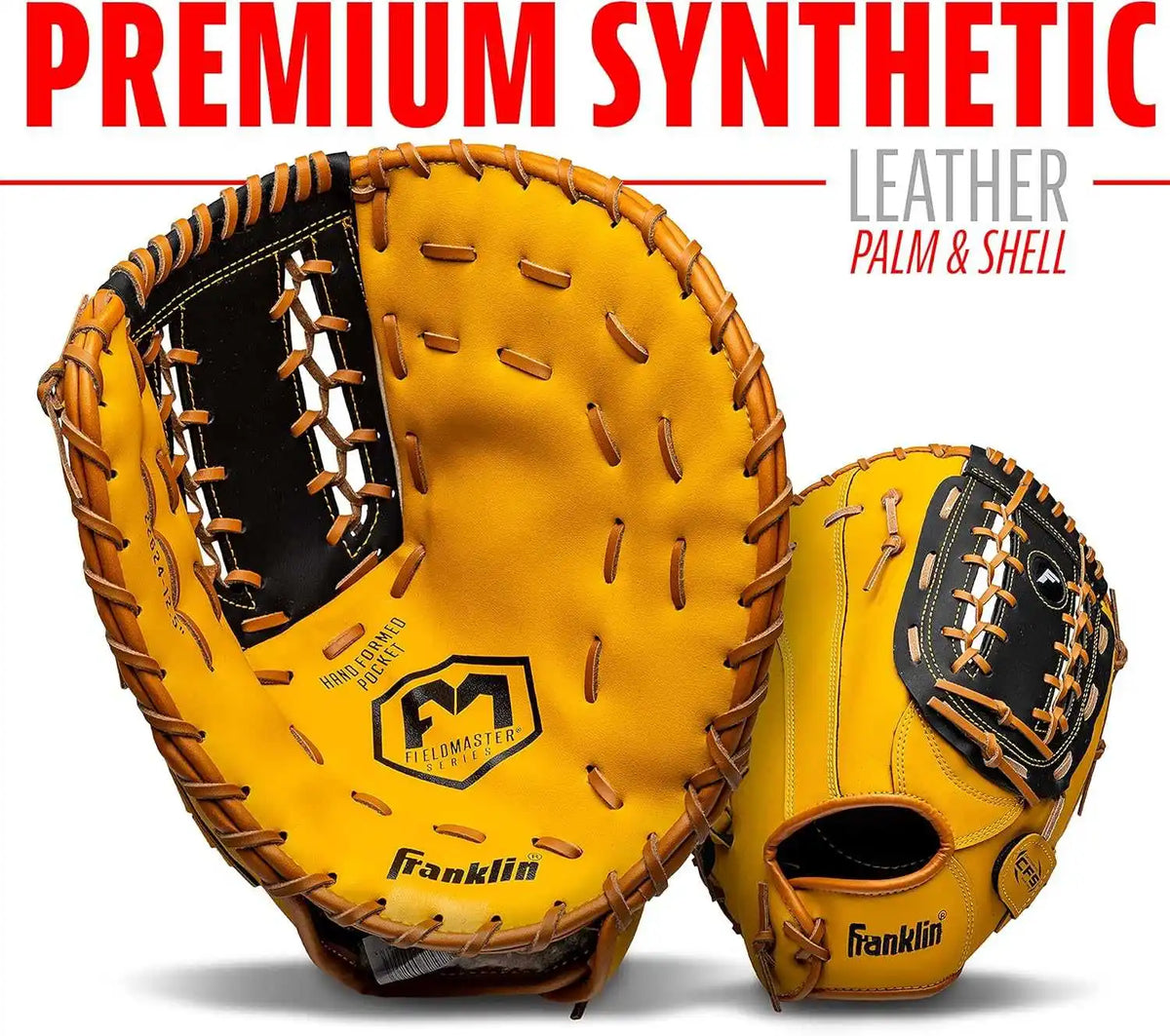 Franklin Field Master 12.50’’ 1st Base Mitt - Tan Black - Right Throw