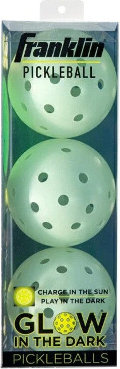 Franklin Glow in the Dark Outdoor Pickleballs (3x) - Green
