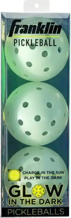 Franklin Glow in the Dark Outdoor Pickleballs 3x - Green